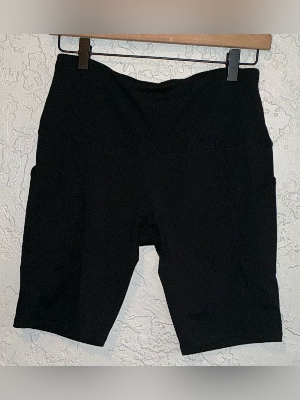 Ododos Black High-Waist Biker Shorts